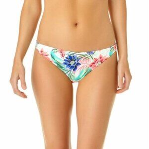 CALIFORNIA SUNSHINE‎ Womens Bikini Bottom Large Tropical Floral Swim Cheeky